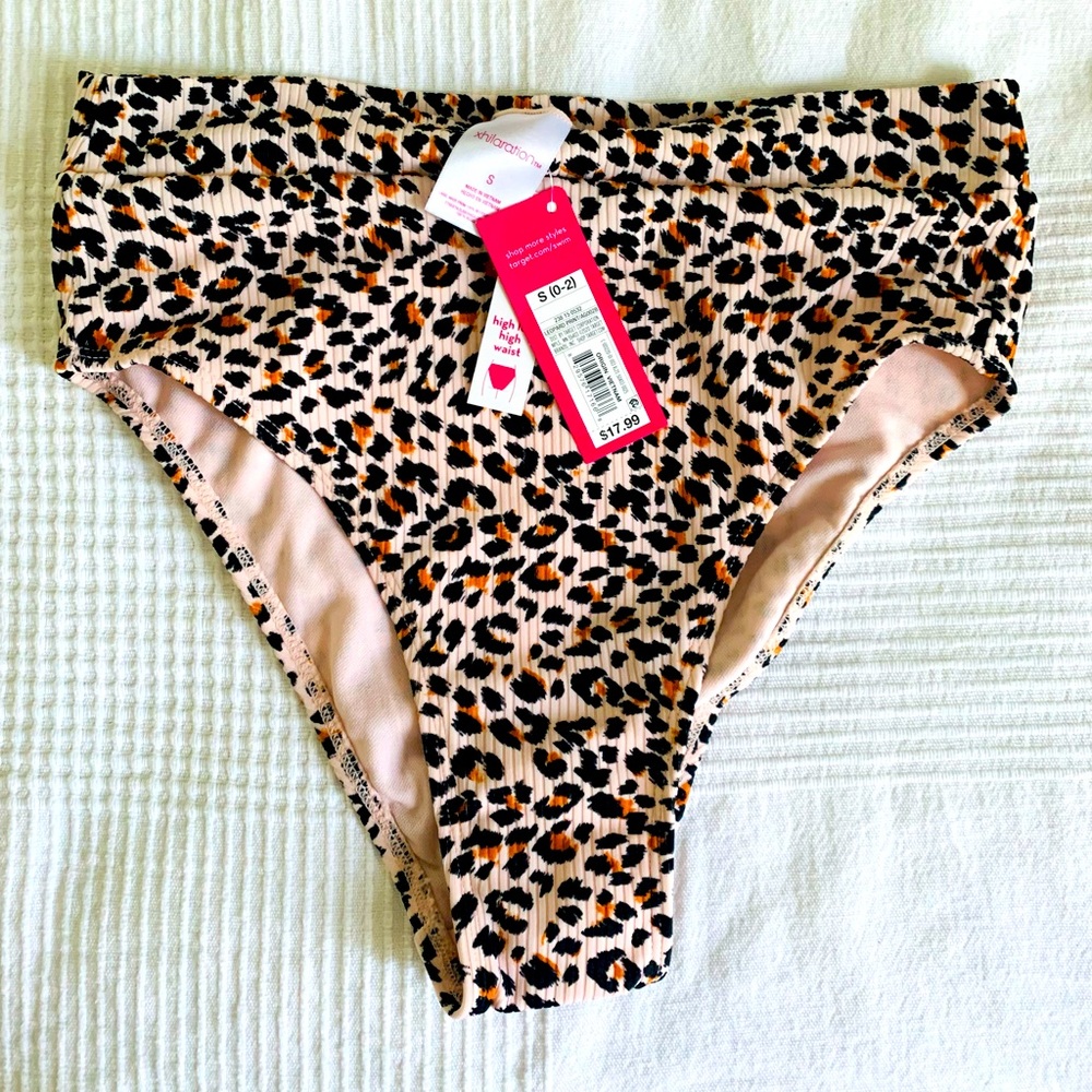 NWT High waist high rise bathing suit bottom Small